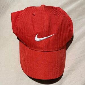Nike Red Cap with White Logo
